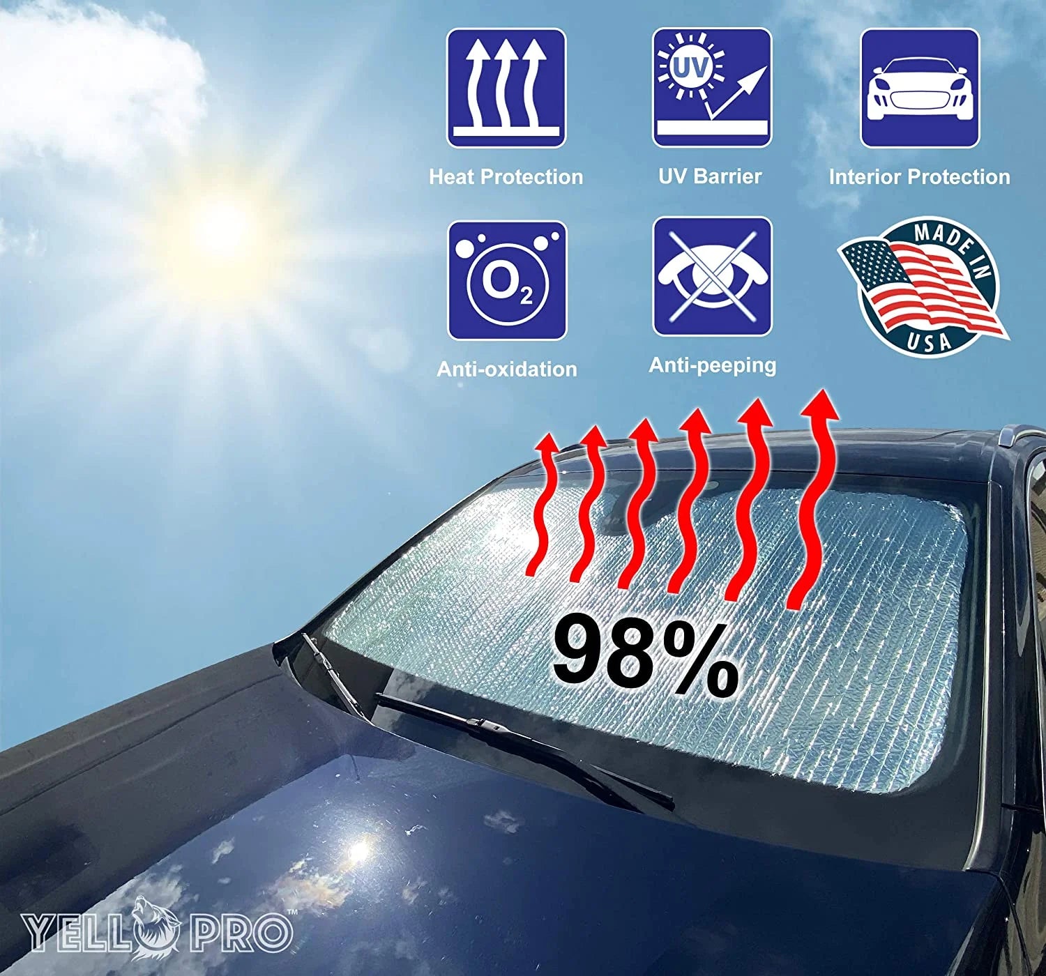Front Windshield Sunshade for Hyundai Santa Fe N9918