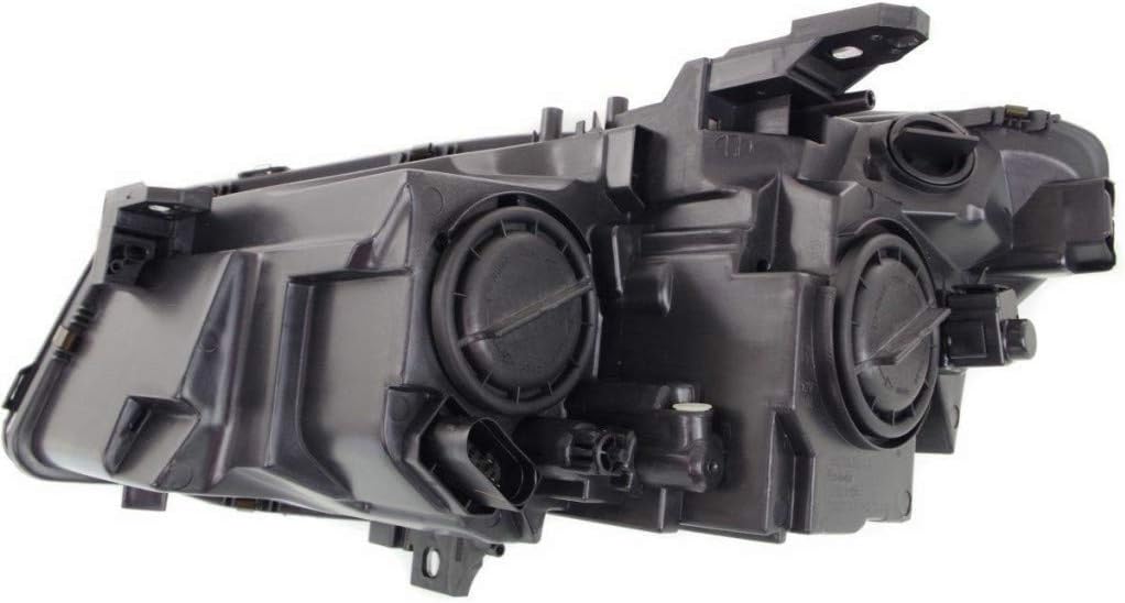 Headlight Assembly Passenger Side with Bulbs Black Housing D6786