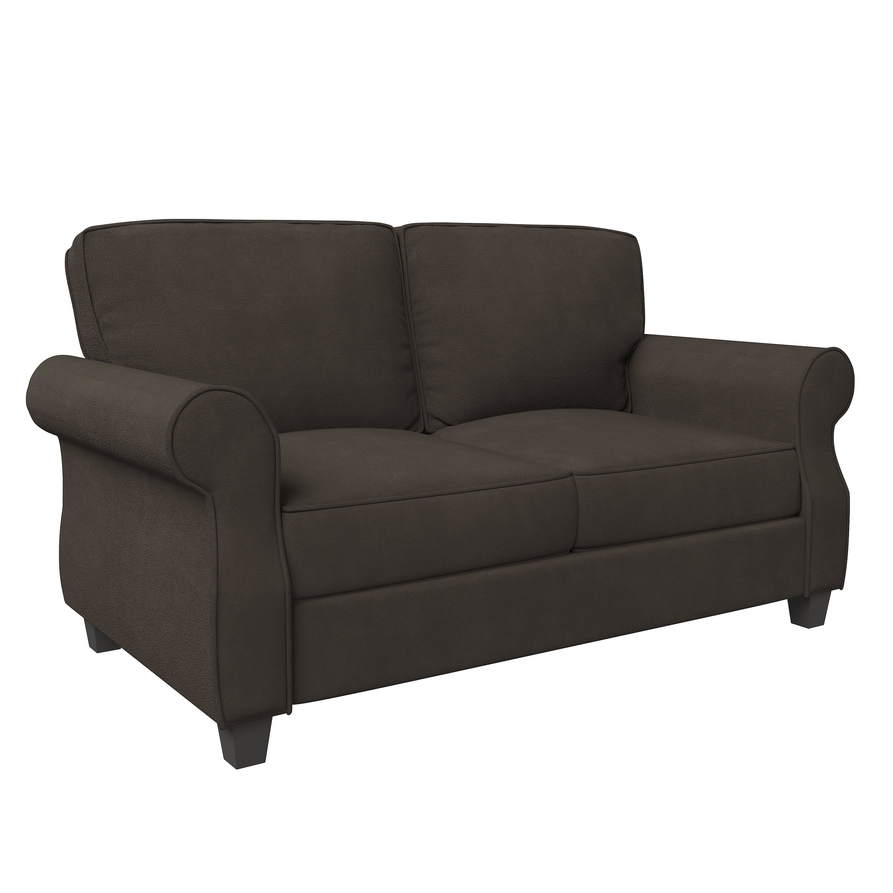 Brown Loveseat Sofa Q425
