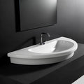 White Drop in Bathroom Sink A1266