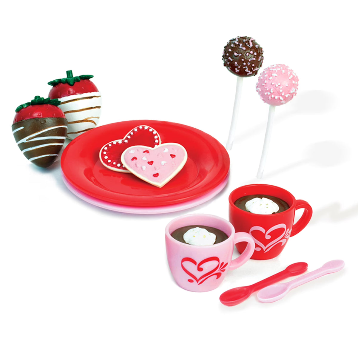 Red/Pink Dessert Set for 18 Inch Dolls U406