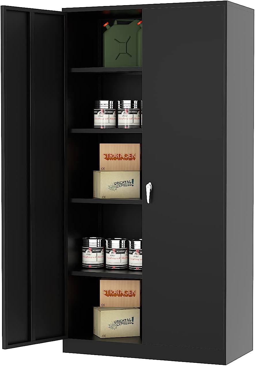 72'' Tall Steel Cabinet with 4 Adjustable Shelves L61196