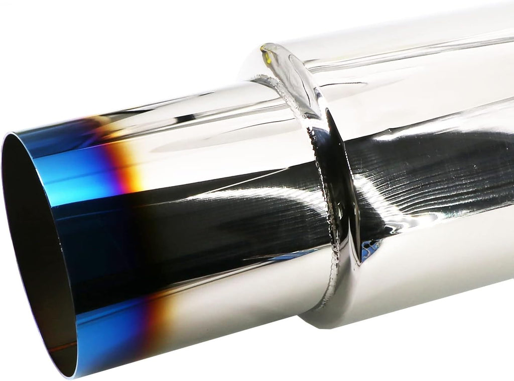 Blue Burnt Stainless Steel Exhaust Tip Pack of 2 L332