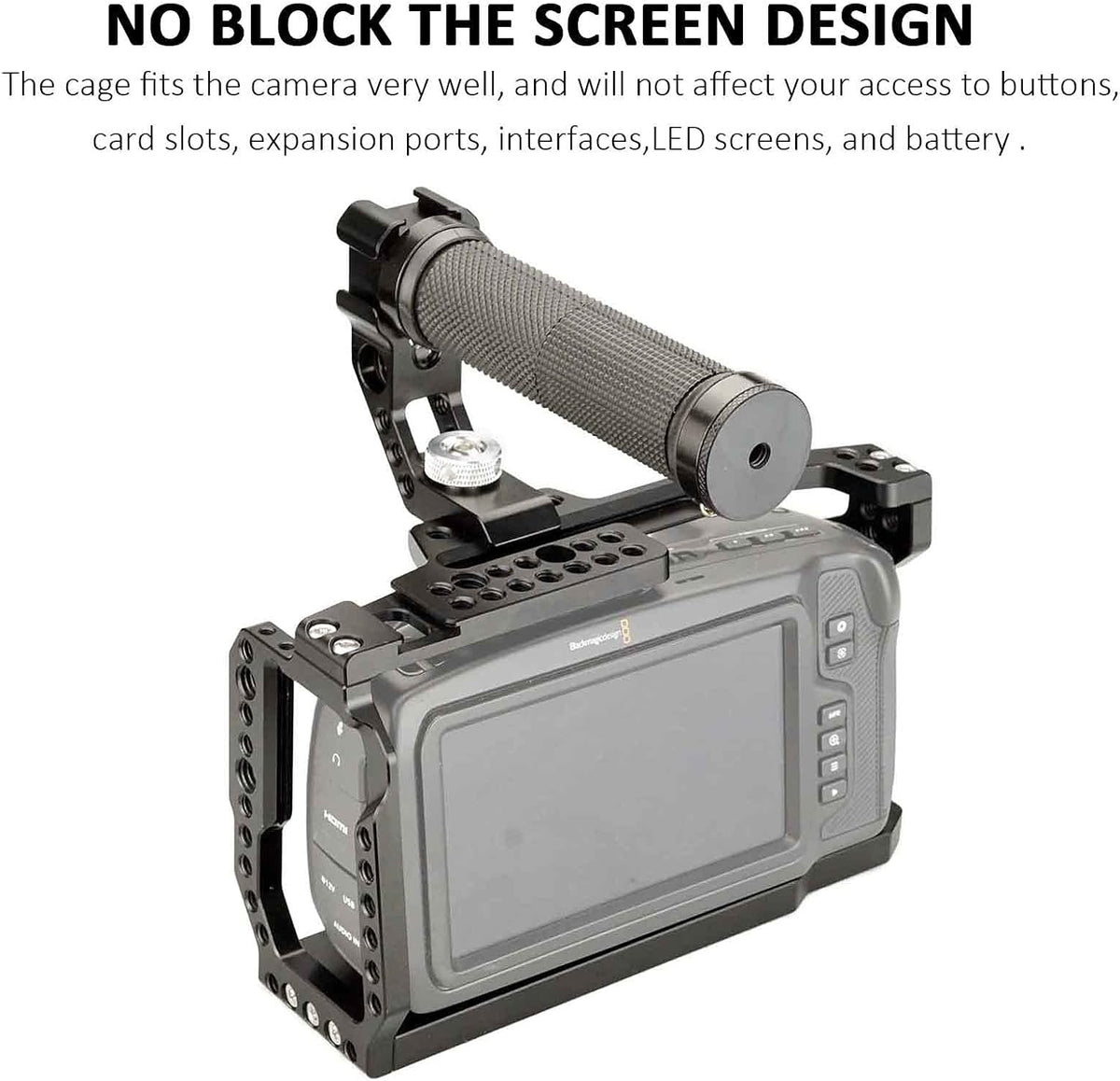 Camera Cage Kit with Rubber Top Handle E8594