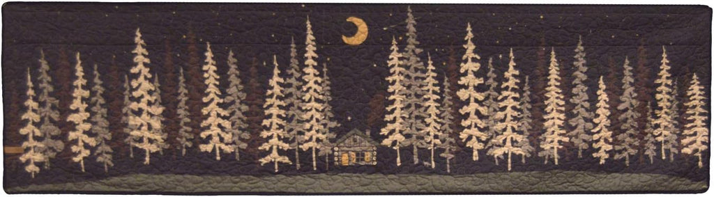 Machine Washable Lodge Quilt with Forest Pattern O517739