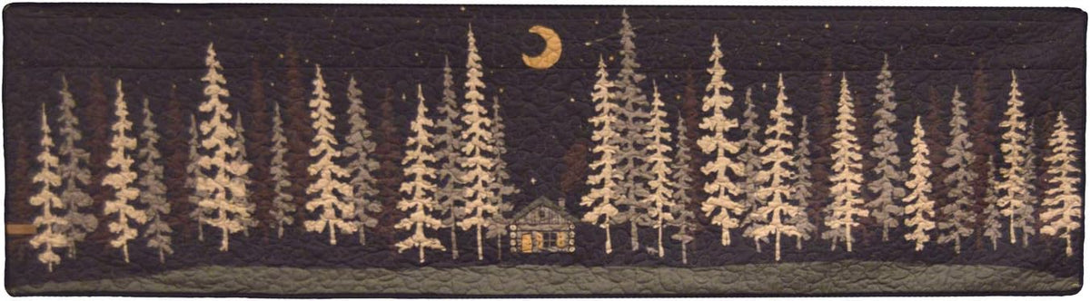 Machine Washable Lodge Quilt with Forest Pattern O517739