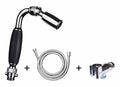 High Sierra Solid Metal Handheld Shower Head Kit with Slip-Free Grip E576