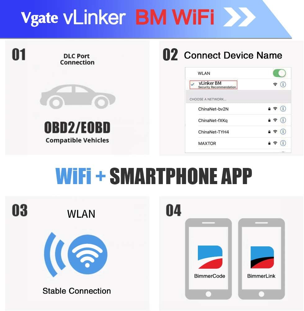 OBD2 Diagnostic Scan Tool for iOS, Android, and Windows, Pack of 2 M291