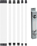 White & Aqua Blue Sleeved PSU Extension Set with Combs N139212