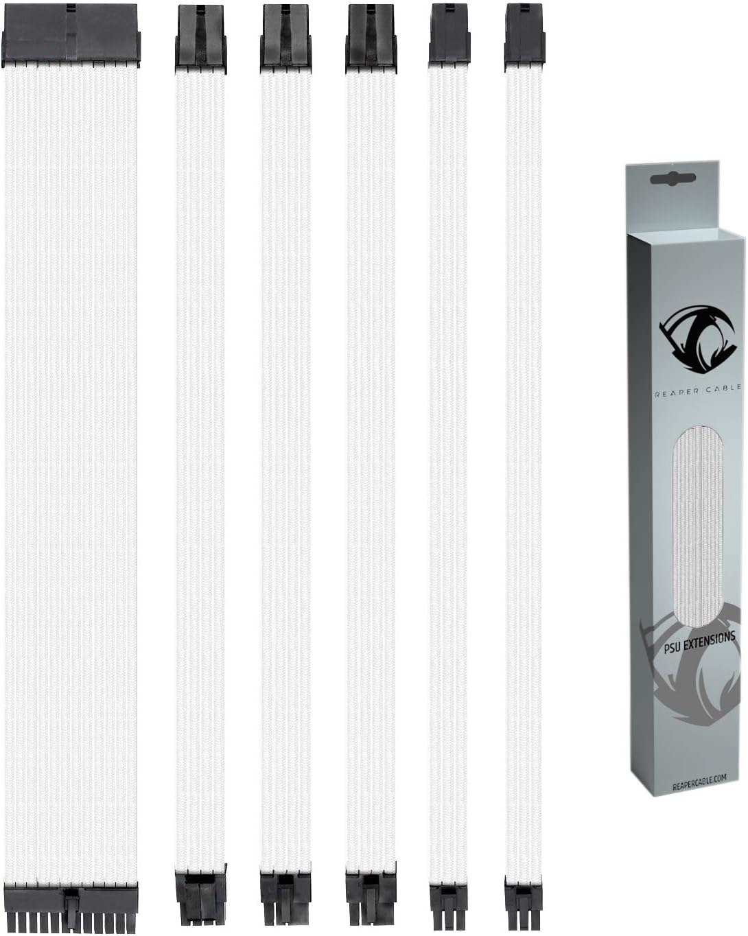 White & Aqua Blue Sleeved PSU Extension Set with Combs N139212