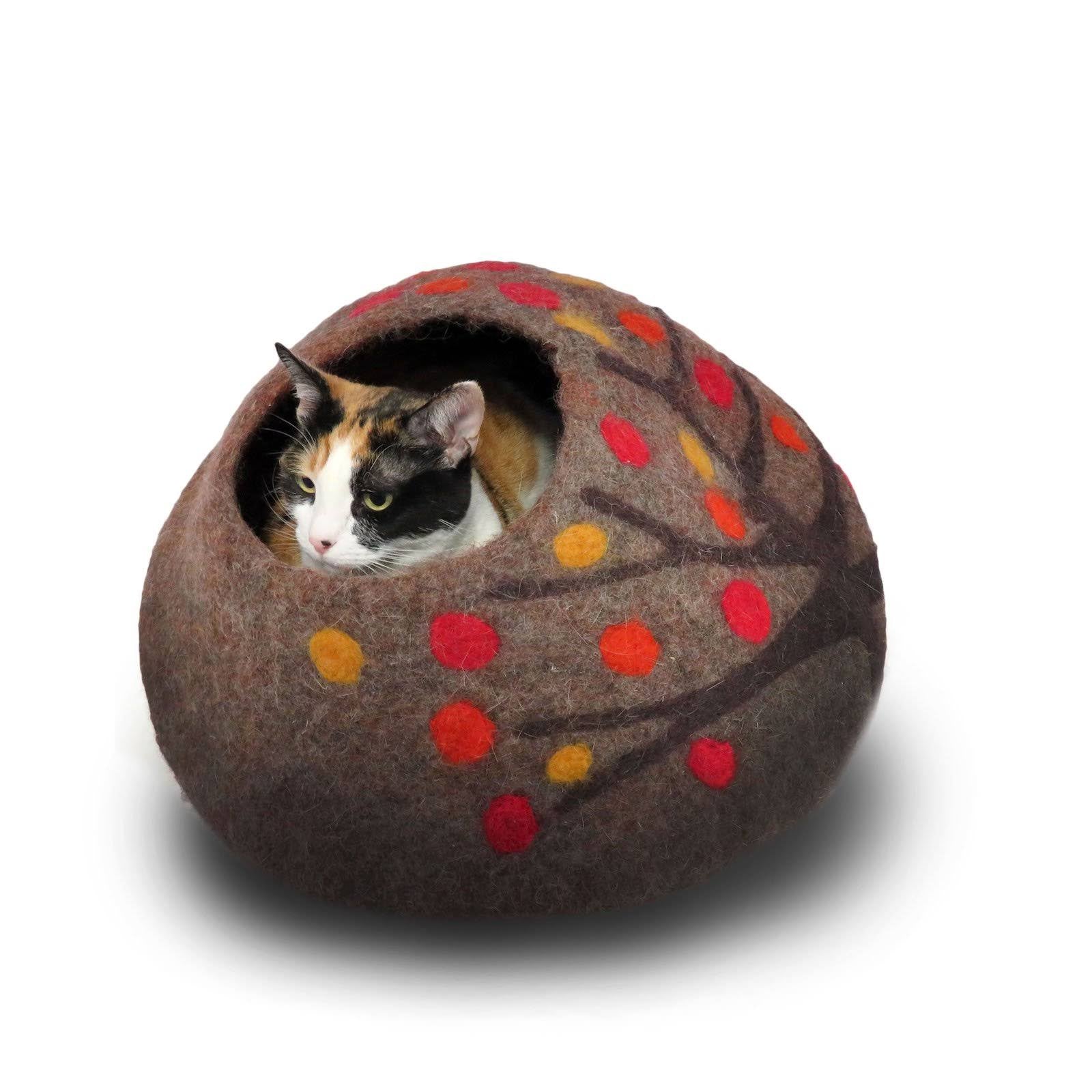 Wool Cat Cave and Bed L4709