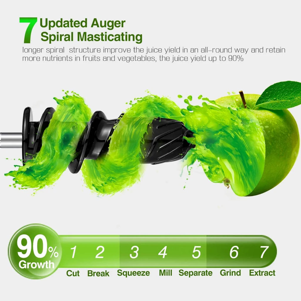 Gray Masticating Slow Juicer T5544