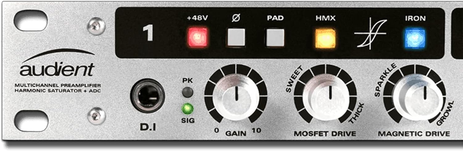 8 Channel Microphone Preamplifier with 2 XLR Mic Cables O1239