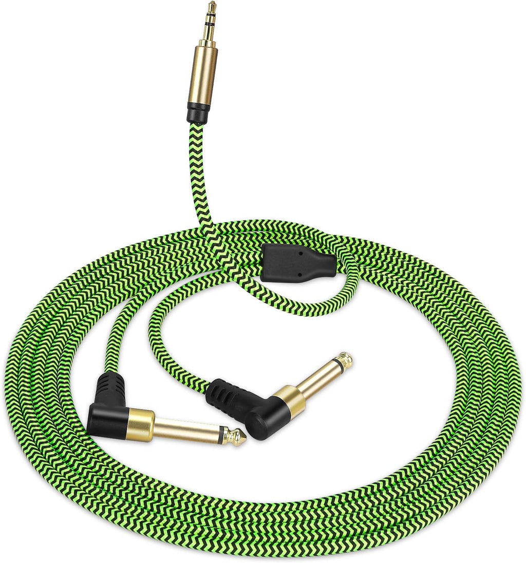 6.35mm 1/4 Male to 3.5mm 1/8 Male TRS Stereo Audio Cable 100ft J675559