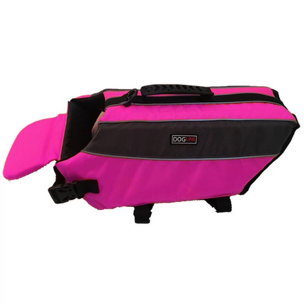 Neon Pink Dog Life Vest Flotation Device U5641