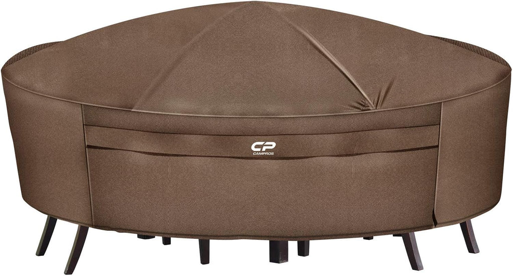 Beige Round Patio Furniture Cover T20931