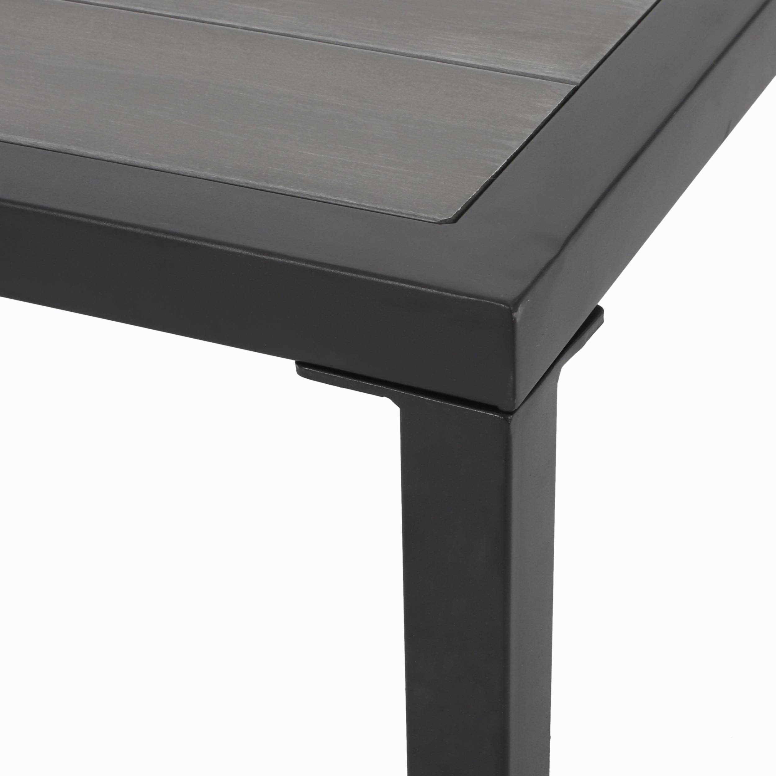 4pc Faux Wood Chat Set - Gray P70608