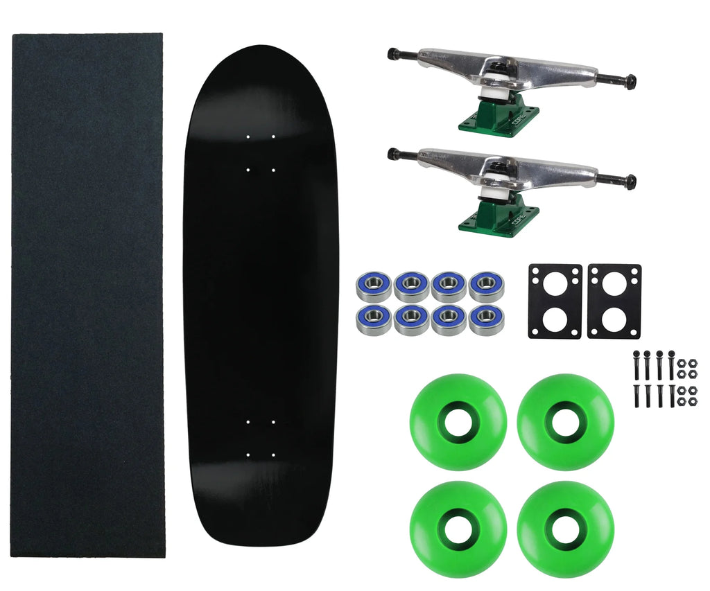 Black 33" Skateboard Complete with Trucks and Wheels J656