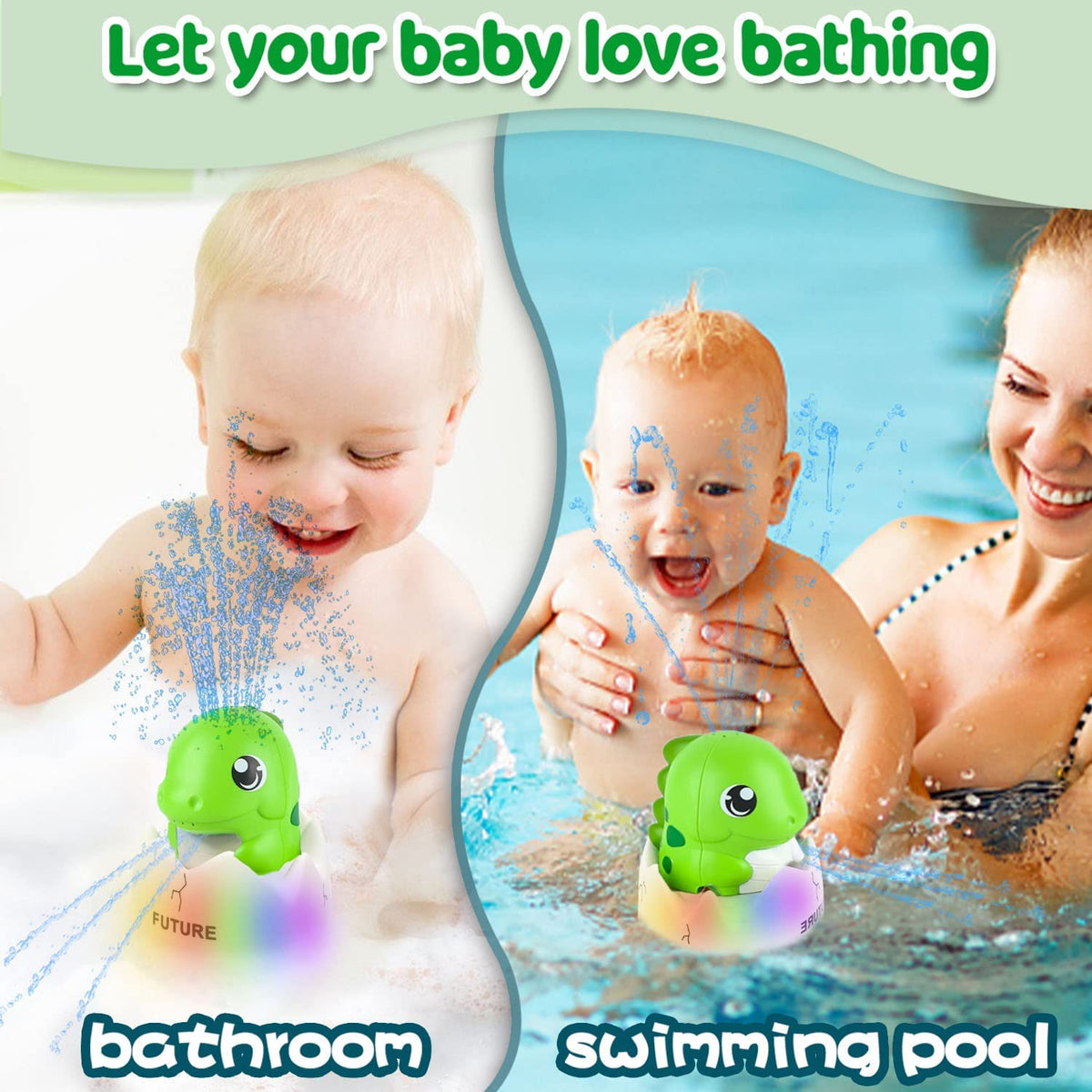 Whale Automatic Bath Toys with Inductive Sprinklers V335469