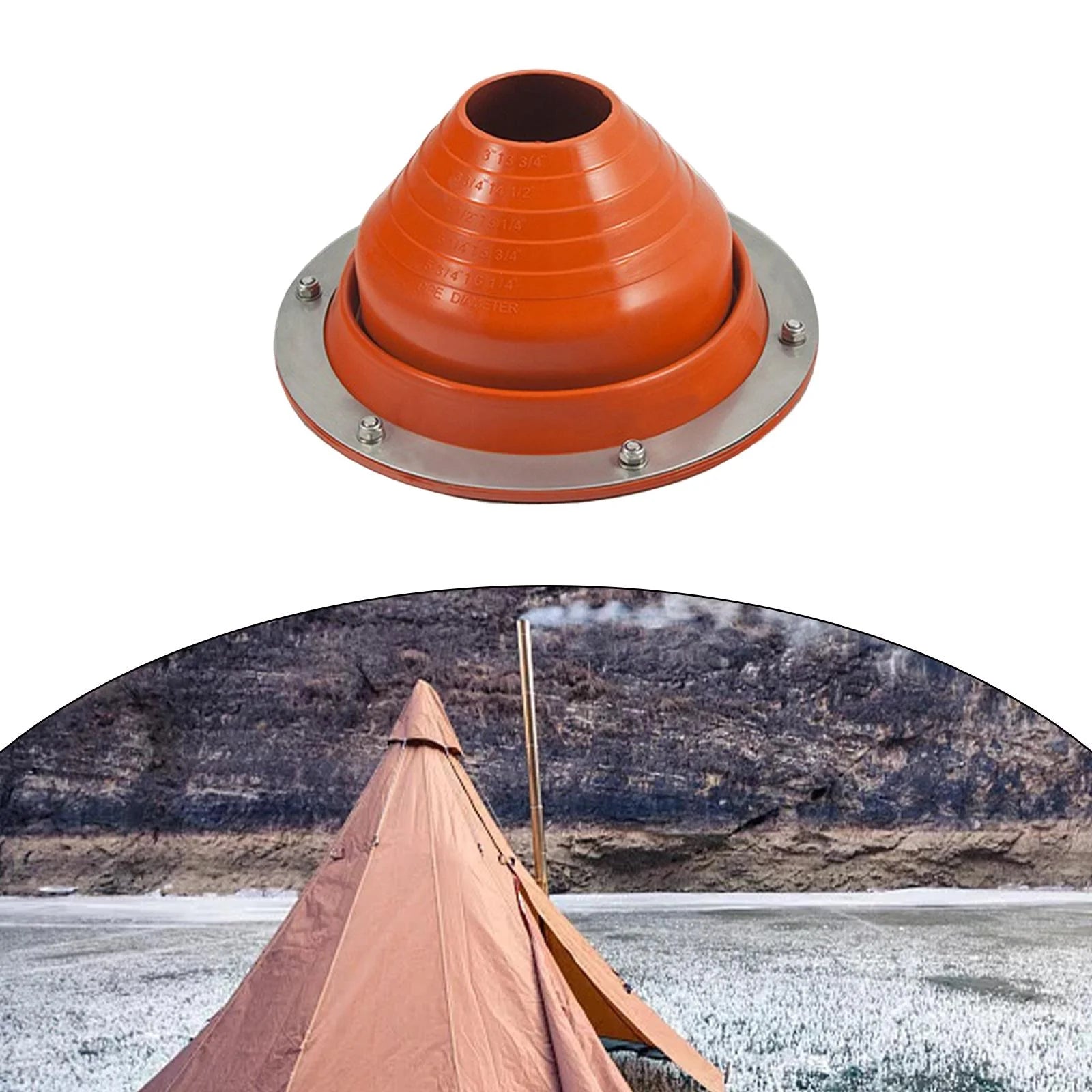 Silicone Tent Jack for 75-160mm Diameter Pipes C97580