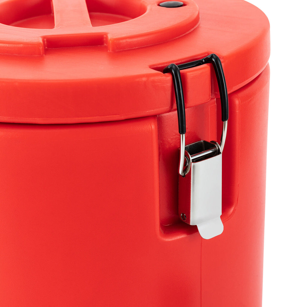 15L Round Stainless Steel Insulated Beverage Dispenser with Lid I307570
