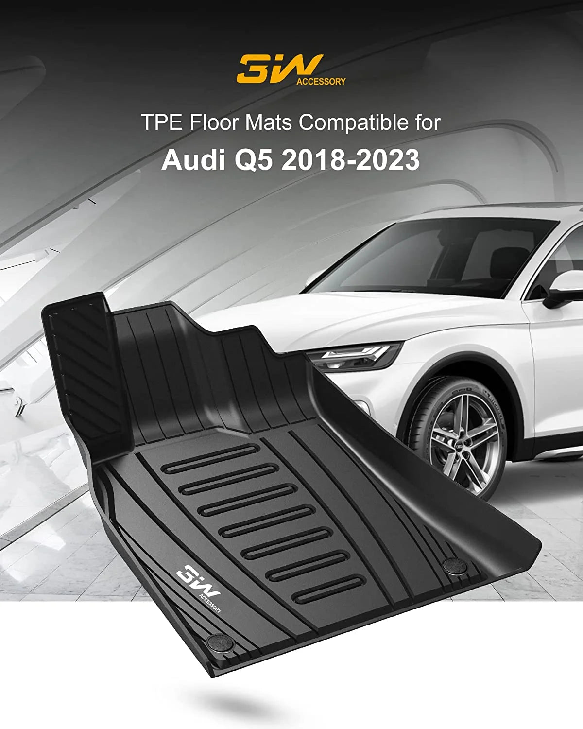 Black Floor Liner Full Set Car Liners R509