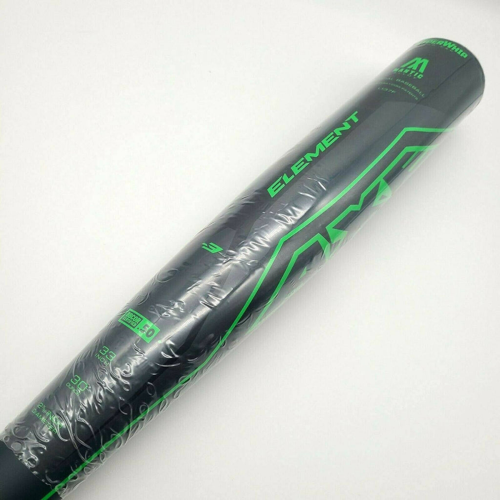 Black/Green Alloy BBCOR Baseball Bat Z17172