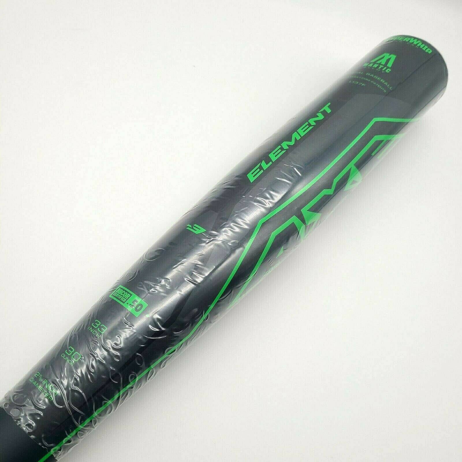 Black/Green Alloy BBCOR Baseball Bat Z17172