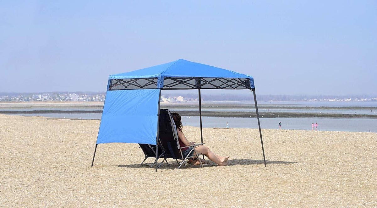 Compact Slant Leg Backpack Canopy Blue 7 x 7-Foot C653438