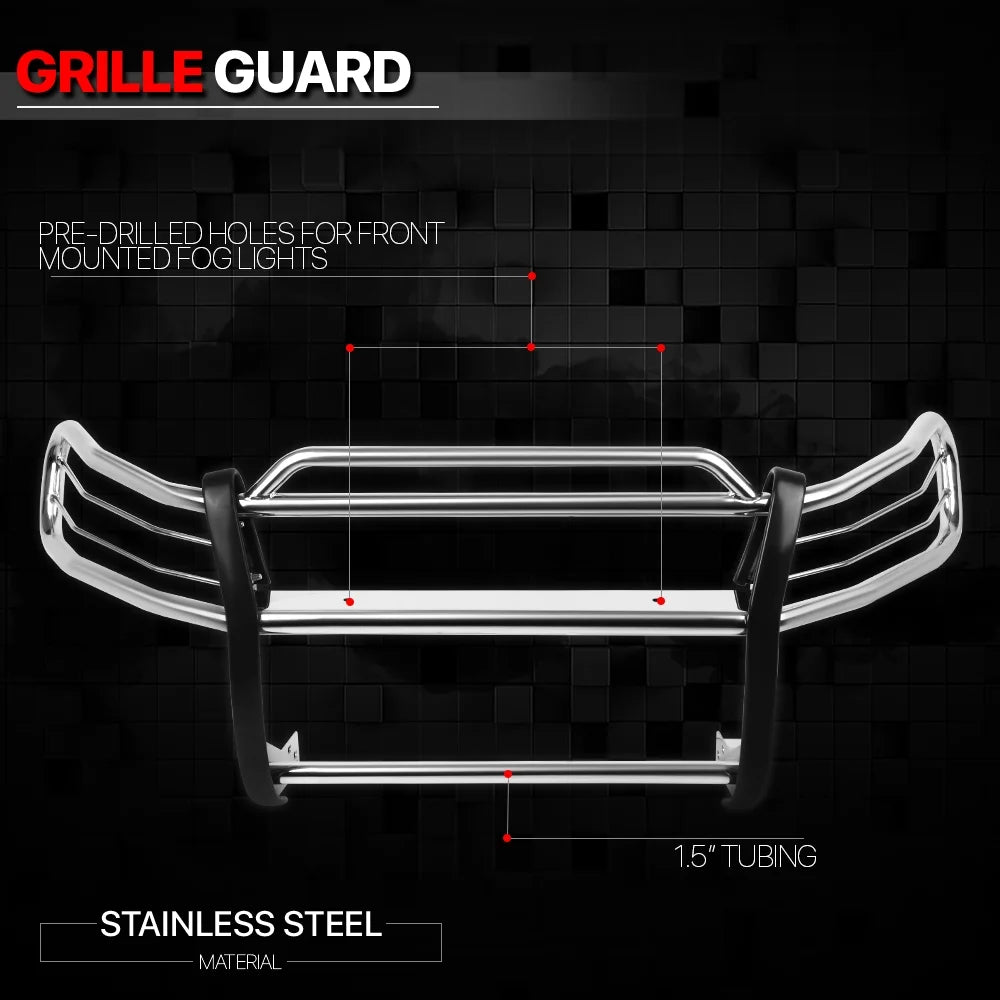 Chrome Stainless Steel Grille Guard for Toyota Rav4 J225