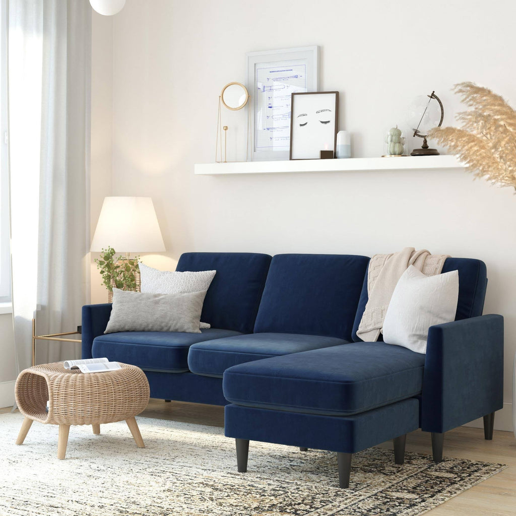 Light Gray Linen Sofa Sectional M61175