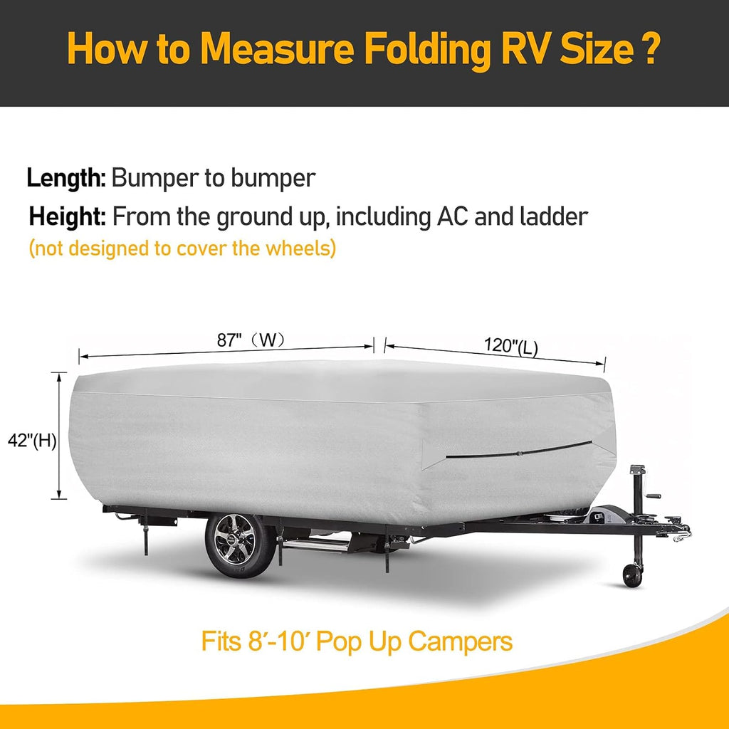 500D Oxford Waterproof Pop-up Camper Cover S48697