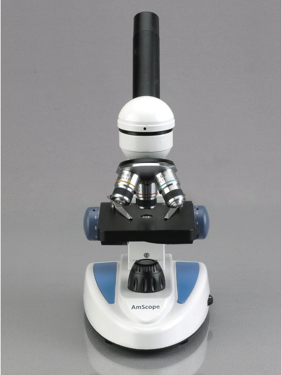 Compound Monocular Microscope, 40x-1000x Magnification, LED Illumination F665106