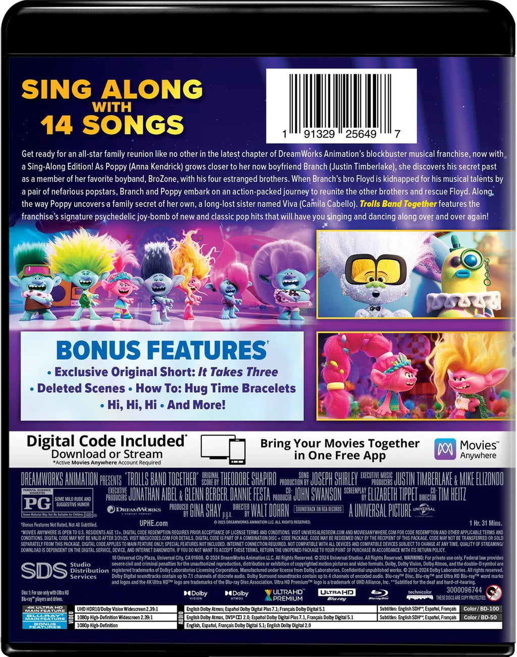 4K Ultra HD + Blu-ray + Digital Copy T733344