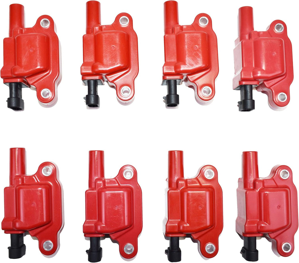 Red Ignition Coil Pack of 8 R571