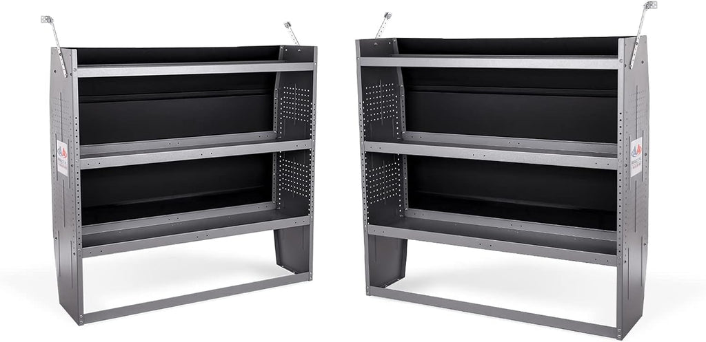 Steel Van Shelving Storage System, Set of 2, 32" W x 46" H x 13" D F477