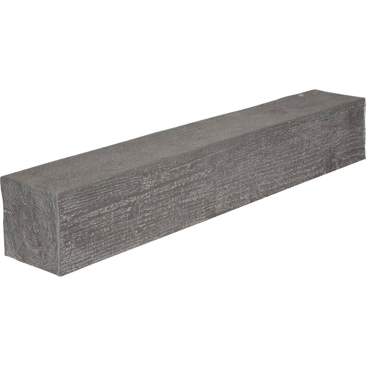 Rough Sawn Faux Wood Fireplace Mantel, Aged Cedar P700579