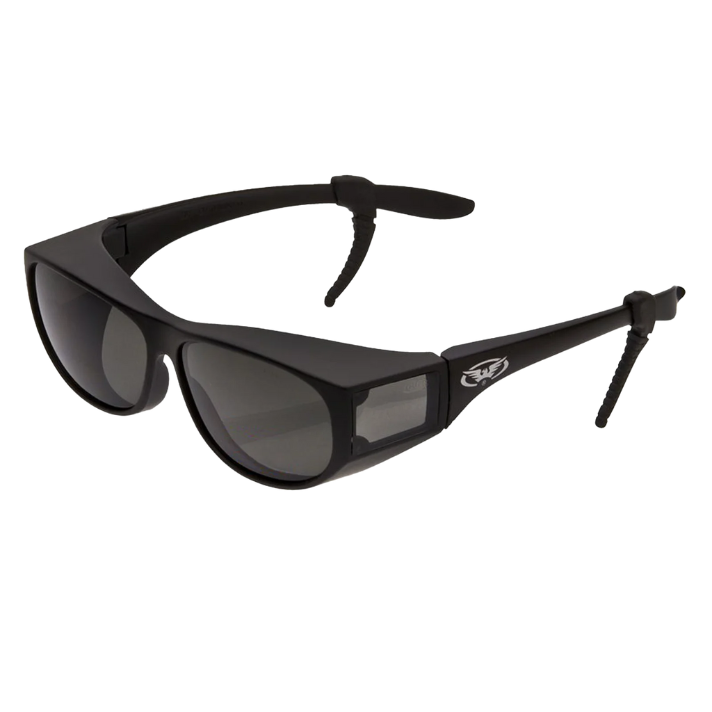 3 Pairs Gloss Black Safety Glasses with Microfiber Pouch D994977