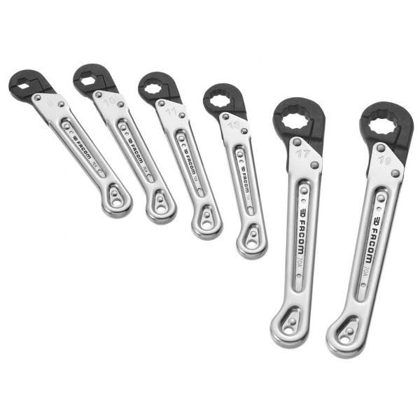 Metric Ratchet Flare-Nut Wrench Set N333841