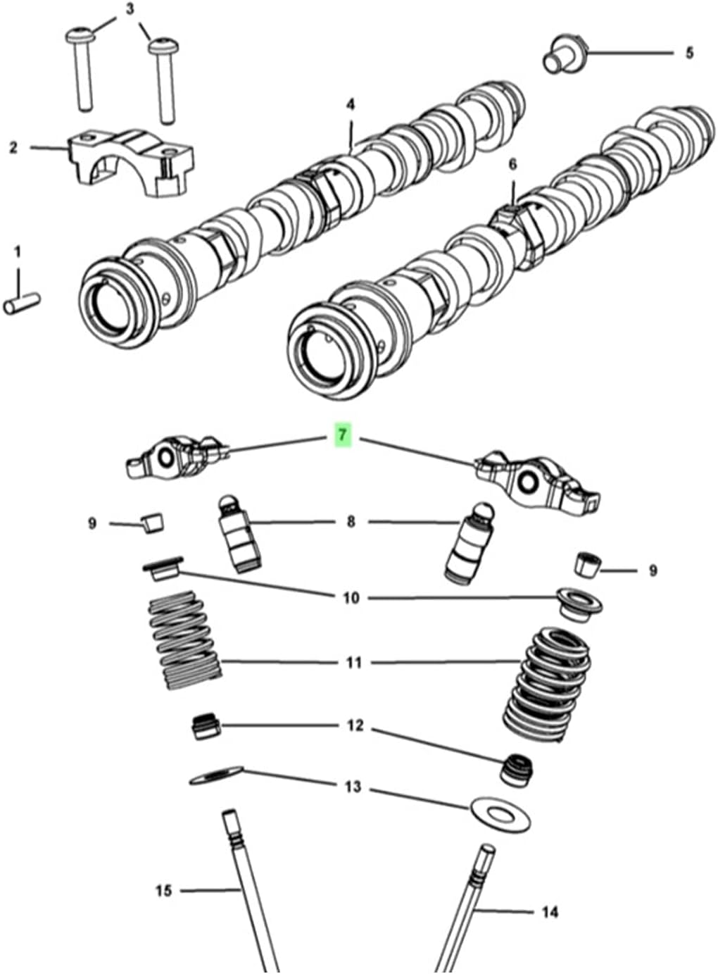 Rocker Arm Valve Lifter Kit B367