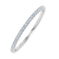10K White Gold Diamond Stackable Ring W321