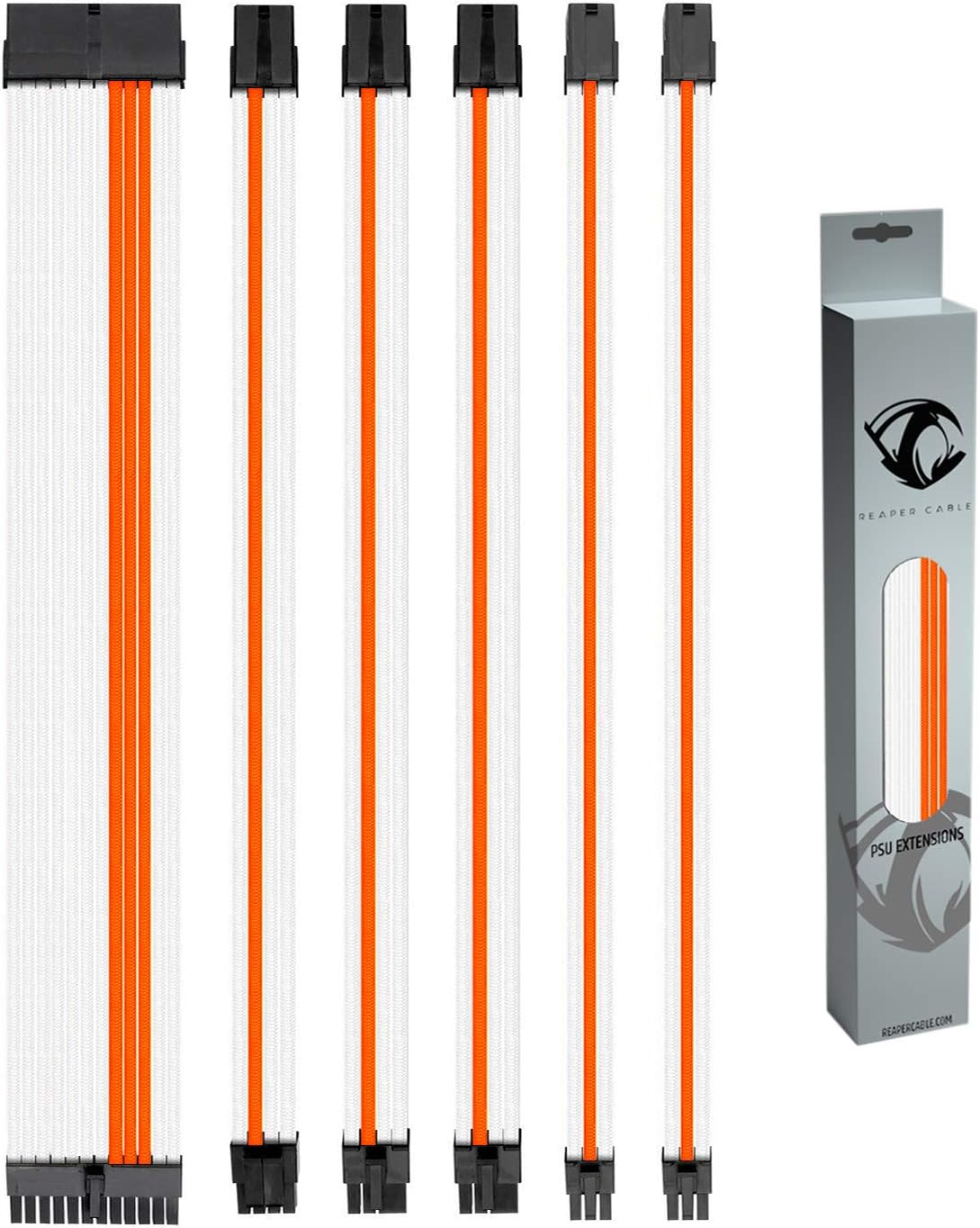 White & Aqua Blue Sleeved PSU Extension Set with Combs N139212