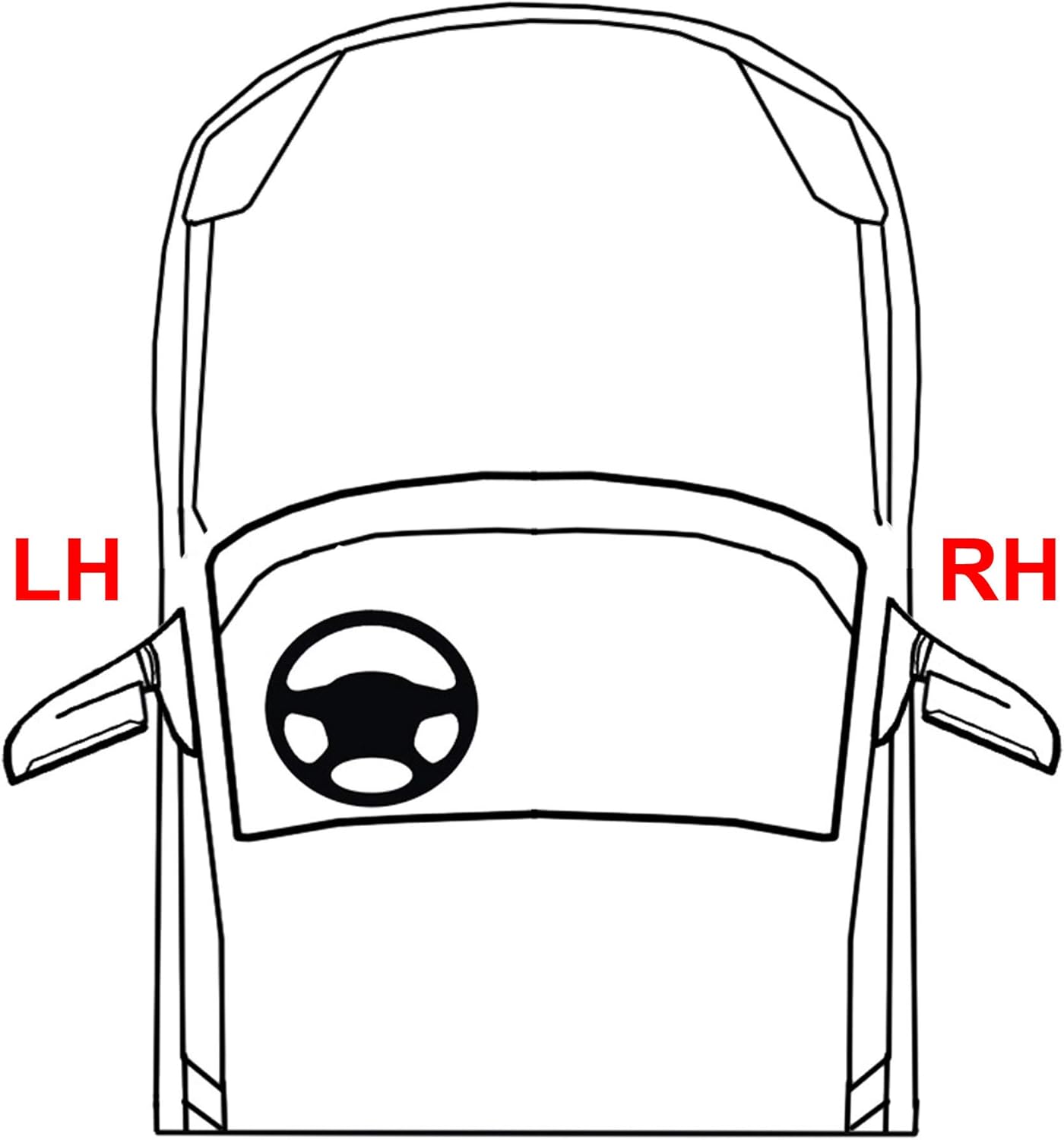 Black Driver Side Rear Bumper End Cap Pack of 2 K646257