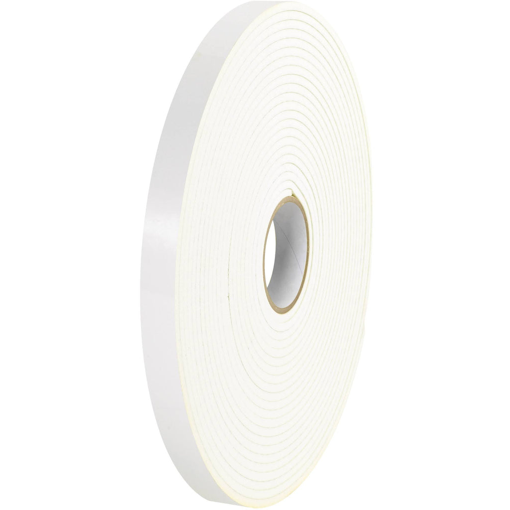White Double Sided Foam Tape 1/32x22 1/2x22 x 72 yds 2/Case G325