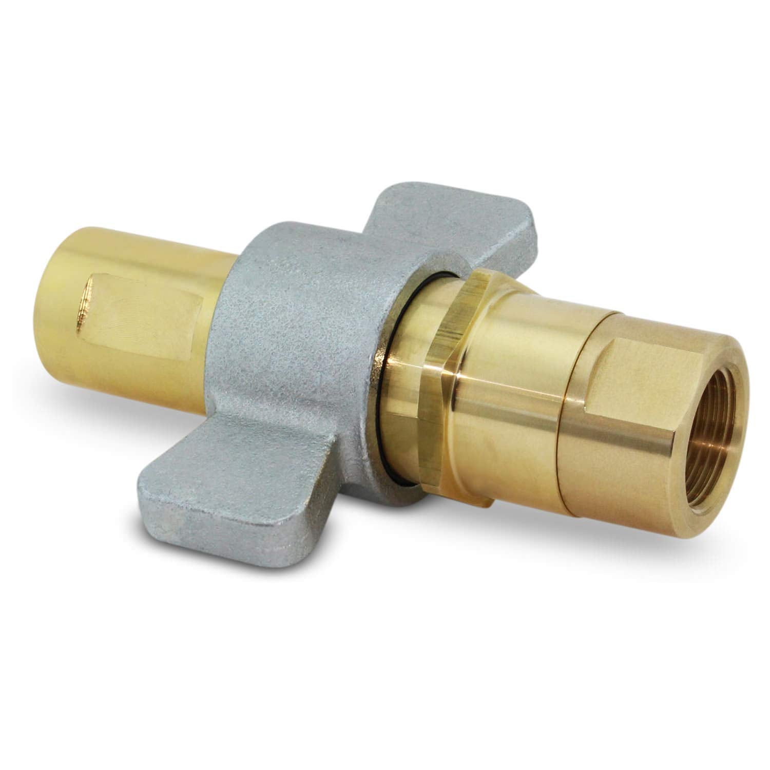 1" NPT Wet-Line Wing Nut Hydraulic Quick Disconnect Coupler Set of 2 U764586