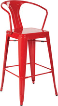 Red Cafe Stool P2489