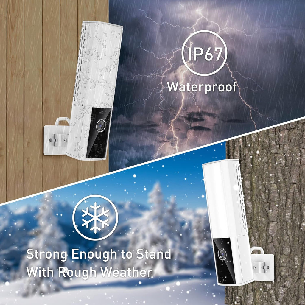 Wireless Security Camera Outdoor with Floodlight, IP66 Waterproof I182