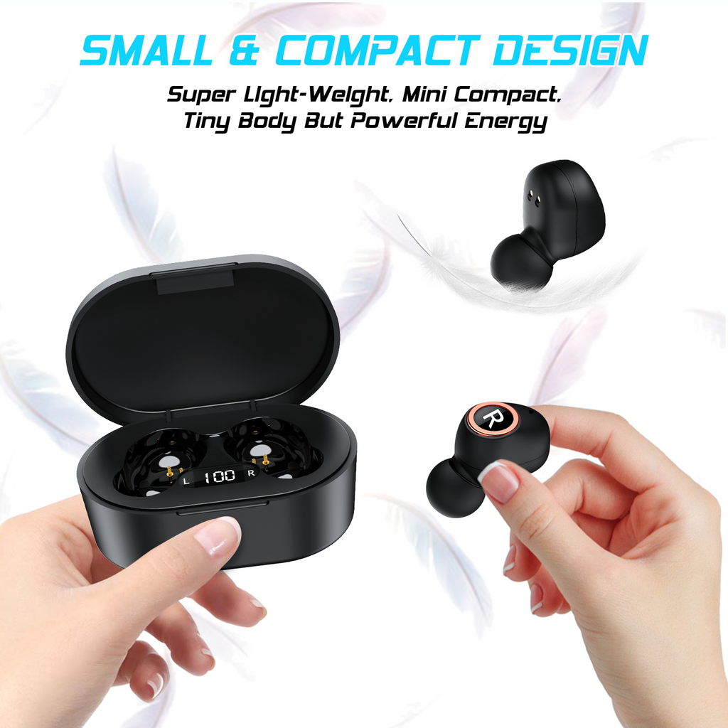 Wireless Earbuds with Charging Case and Built-in Mic O454579