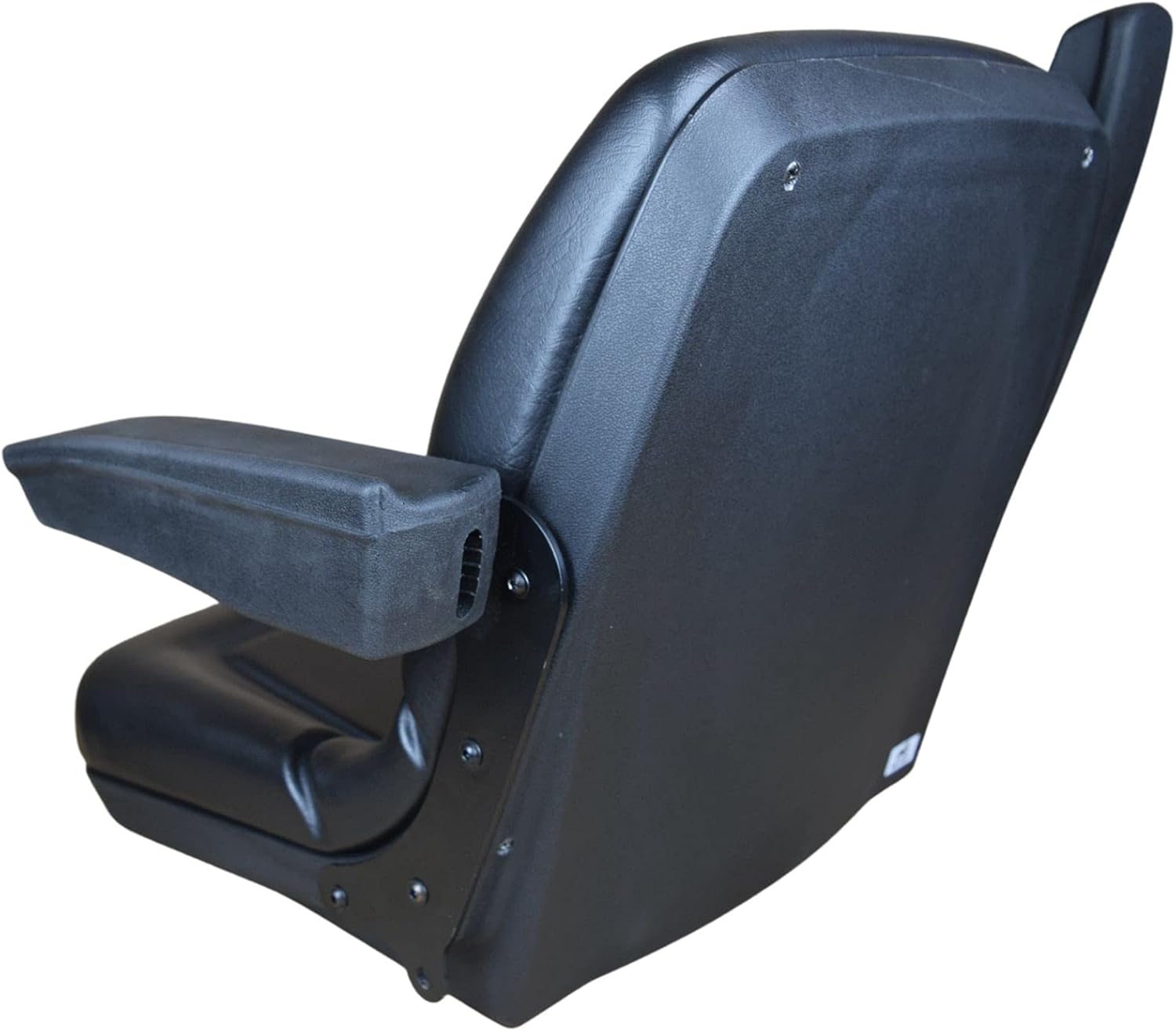 Black Tractor Seat with Armrests D1932