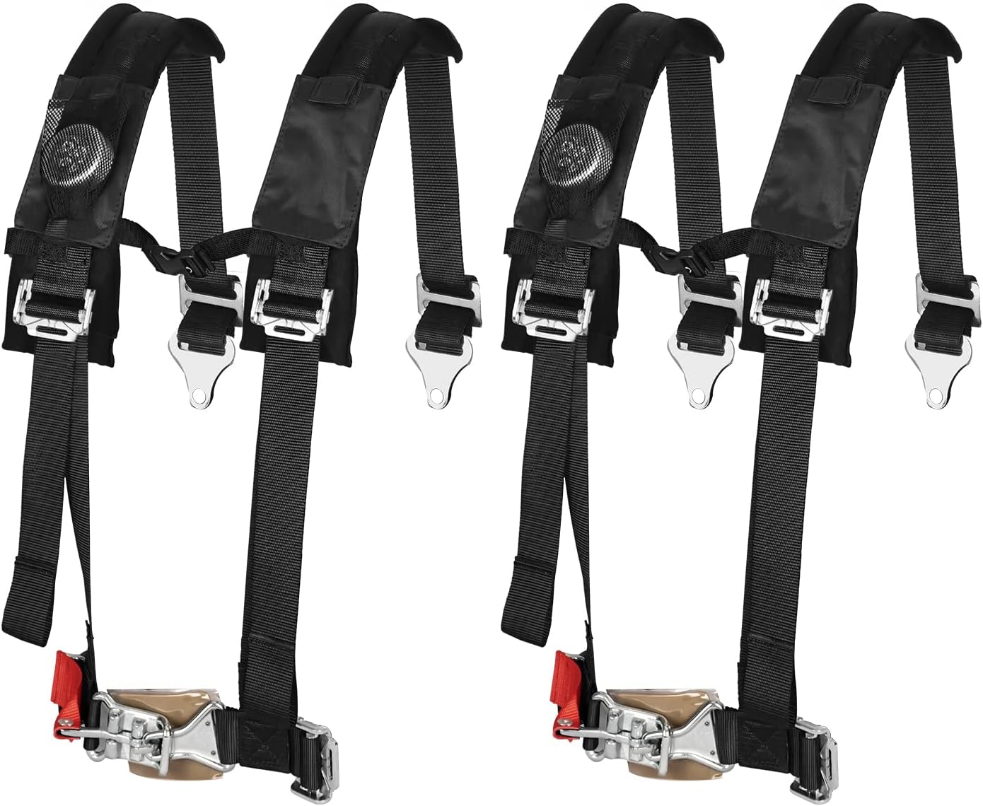 4 Point Safety Harness 2 Pack Seat Belt with Shoulder Pad W911928